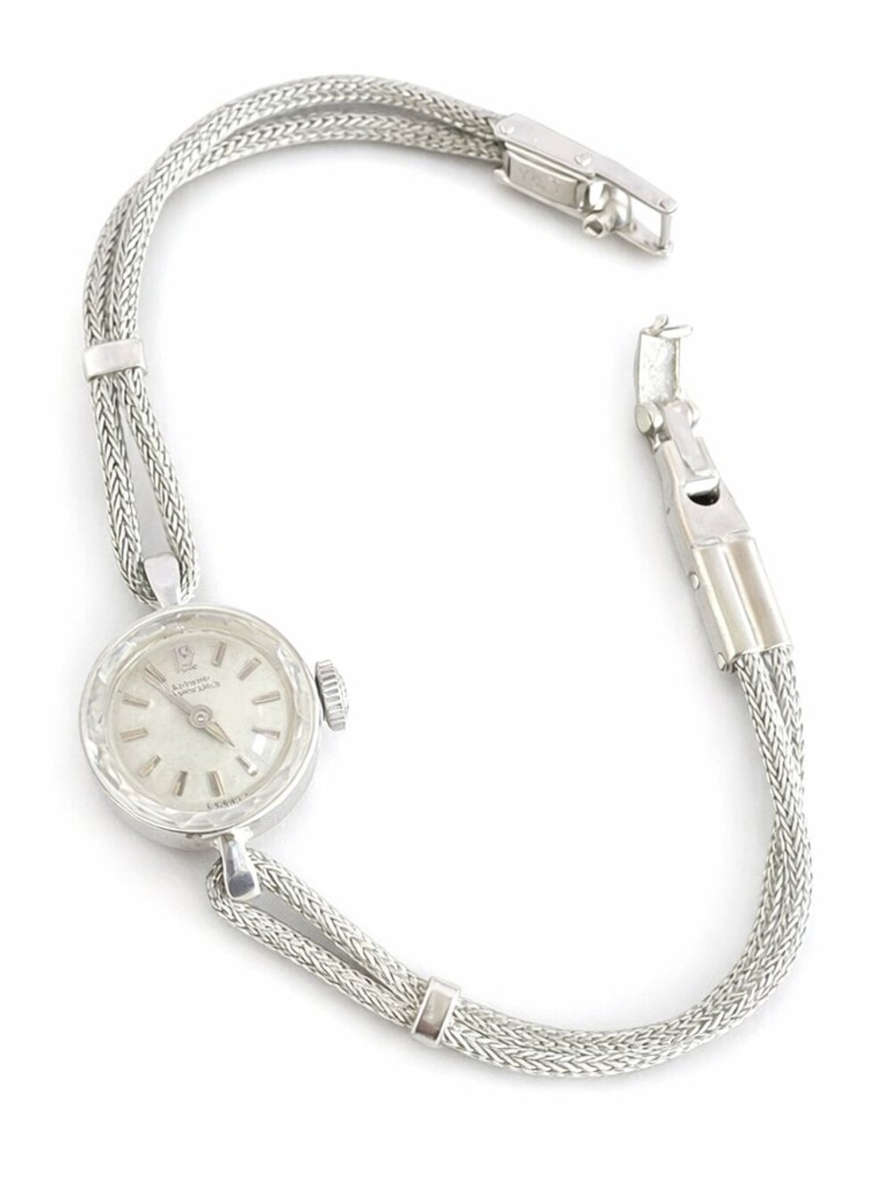 Vintage Girard‑Perregaux 14K White Gold Watch | Swiss Luxury Working